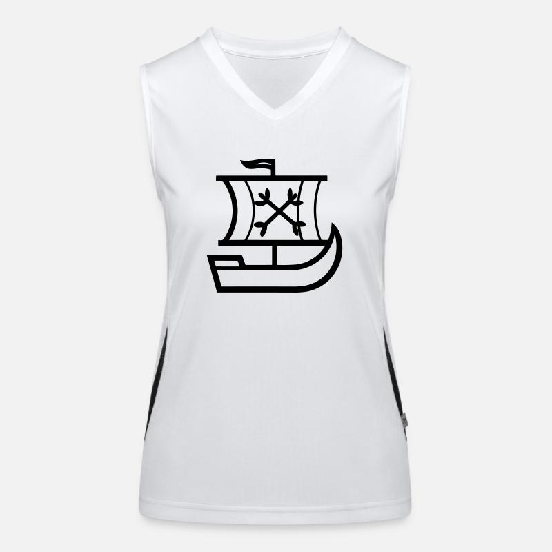 Piratenschiff Funktionelles Kontrast-Tank Top für Frauen