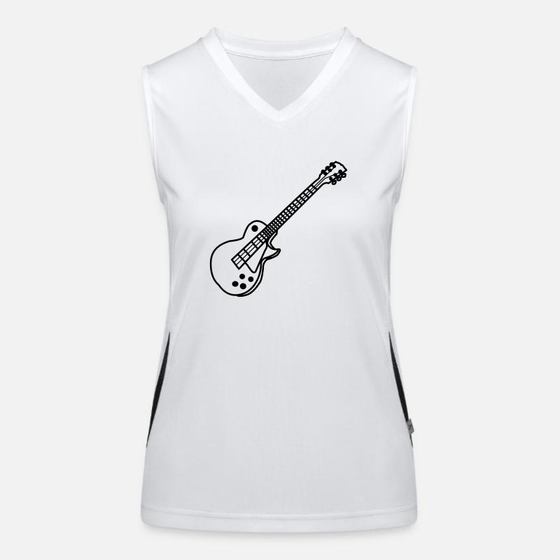 Elektrisk gitar Funksjonell kontrast-singlet for kvinner