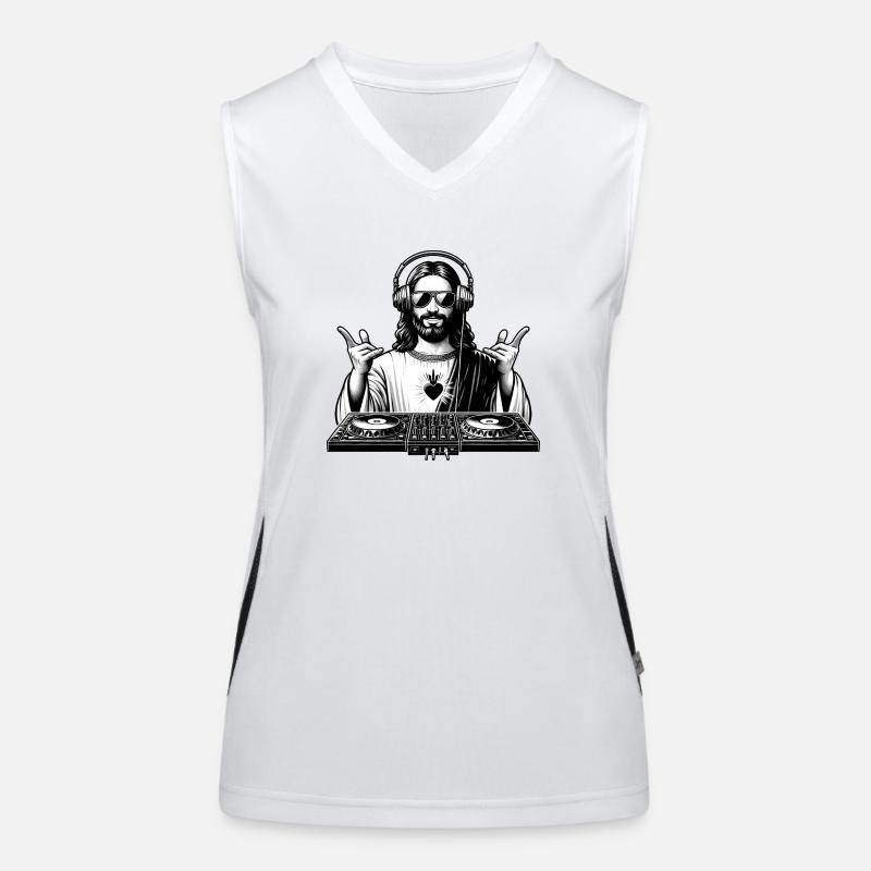 Moderner Jesus Funktionelles Kontrast-Tank Top für Frauen