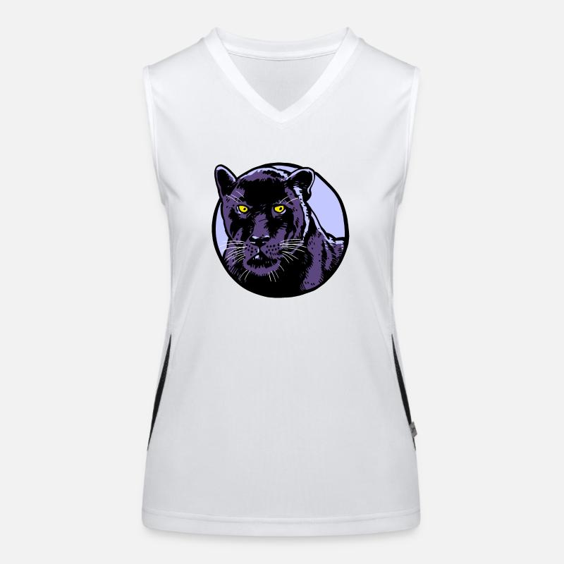 Panther Funktionelles Kontrast-Tank Top für Frauen