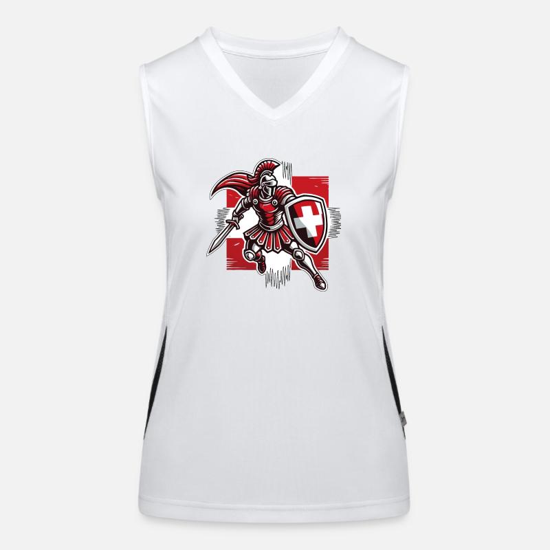 Gladiator Schweiz 6 Funktionelles Kontrast-Tank Top für Frauen