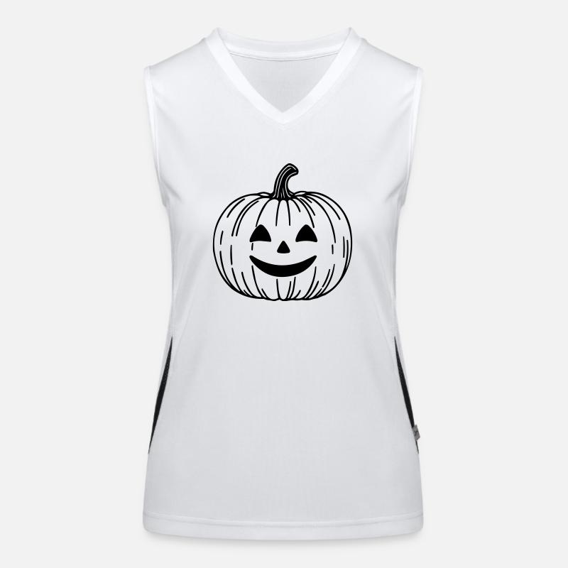 Kürbis Funktionelles Kontrast-Tank Top für Frauen