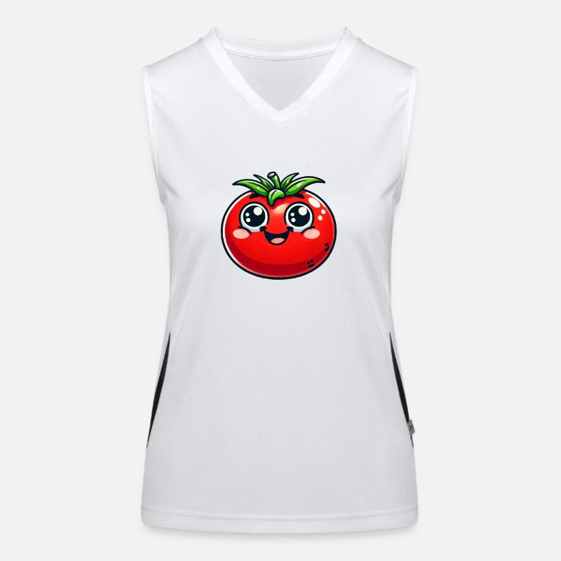 tomat Funksjonell kontrast-singlet for kvinner