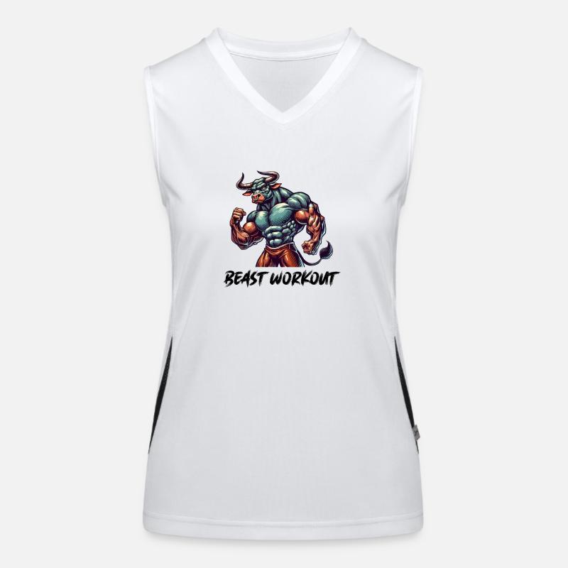 Stier Beast Workout Funktionelles Kontrast-Tank Top für Frauen