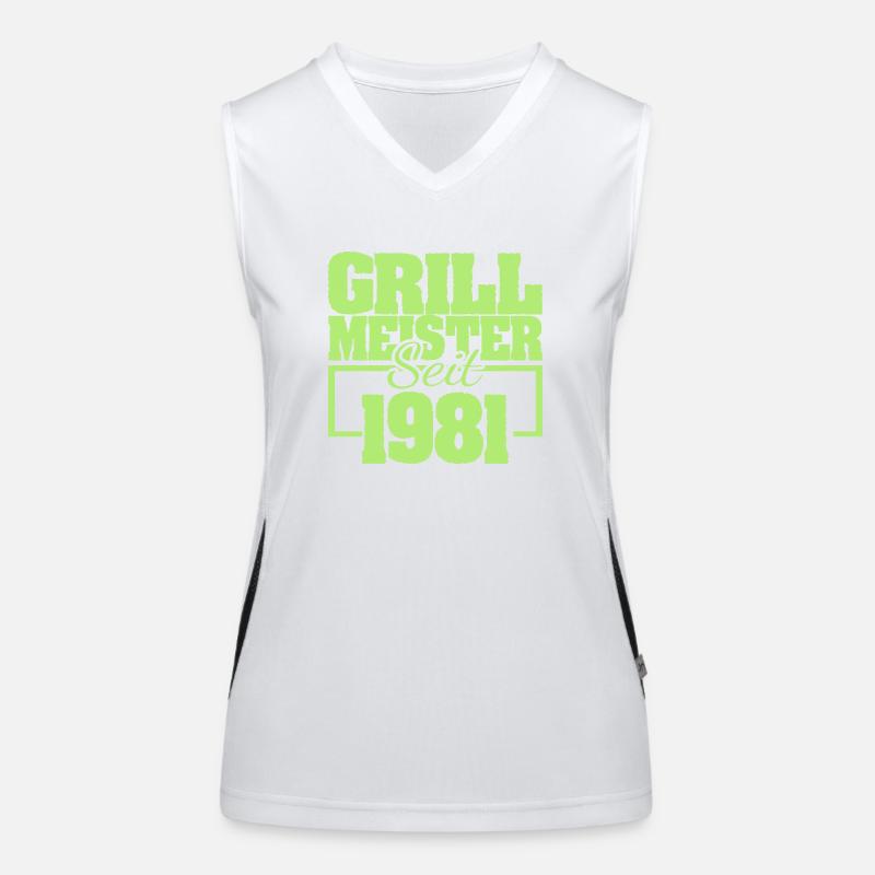 Sommerfest 1981 Funktionelles Kontrast-Tank Top für Frauen