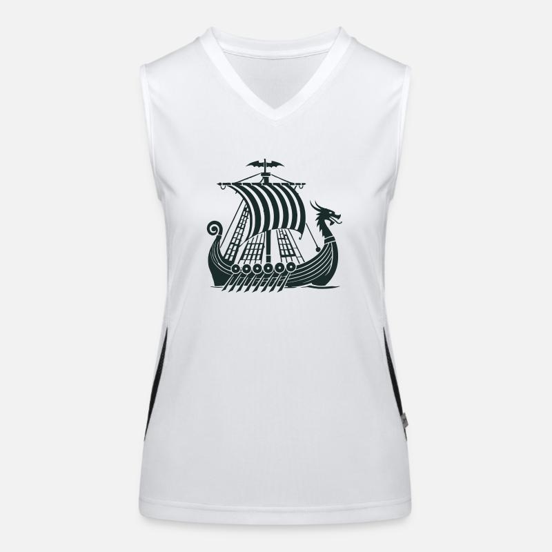 Viking Ship Women's Functional Contrast Tank Top