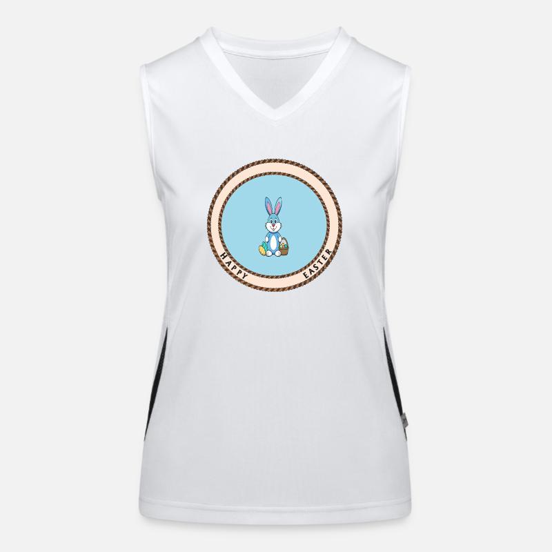 Happy Easter Women's Functional Contrast Tank Top