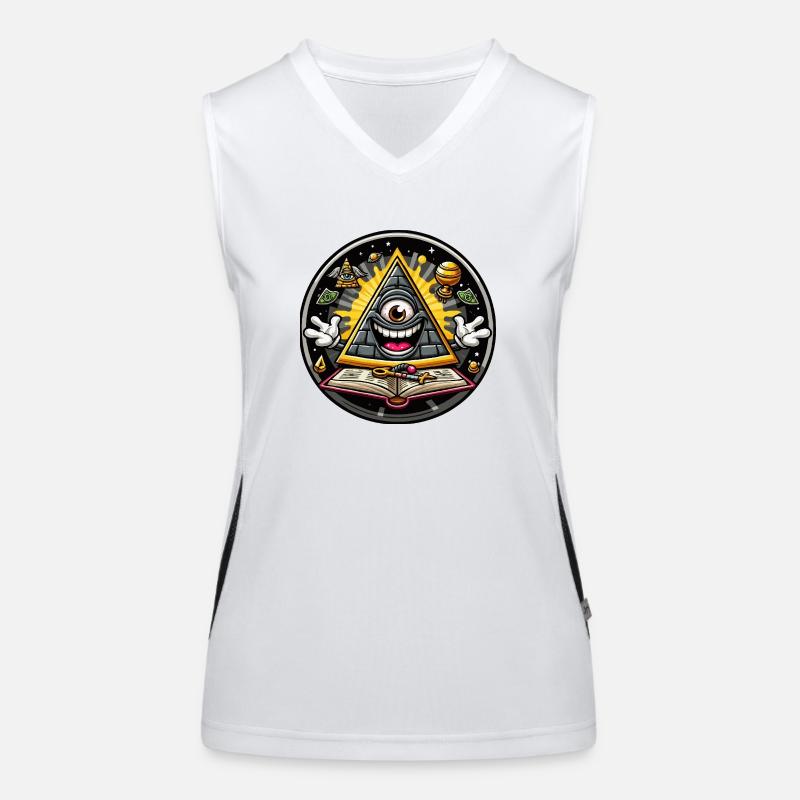 Beleuchtung Funktionelles Kontrast-Tank Top für Frauen