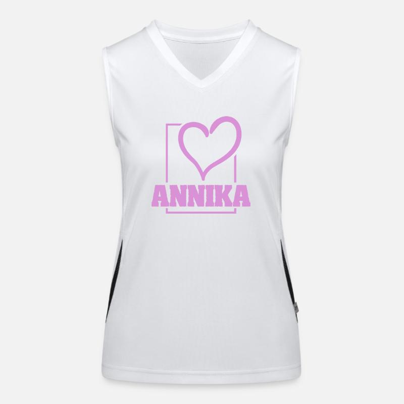 Annika als Bachelorette Funktionelles Kontrast-Tank Top für Frauen