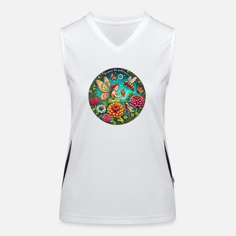 Honigbienen-Fee Funktionelles Kontrast-Tank Top für Frauen