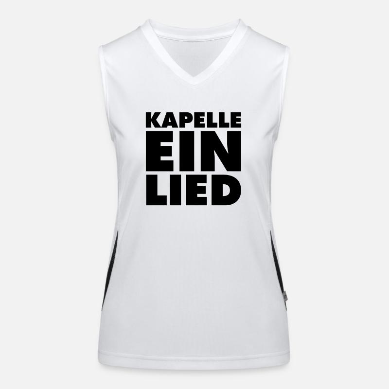 KAPELLE EIN LIED Funktionelles Kontrast-Tank Top für Frauen