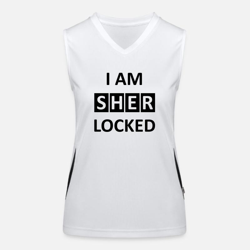 I AM SHERLOCKED Women's Functional Contrast Tank Top