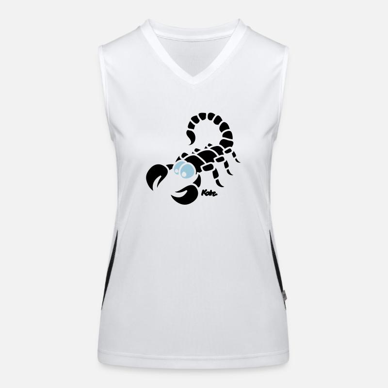 Skorpion (2c) - Scorpio Funktionelles Kontrast-Tank Top für Frauen