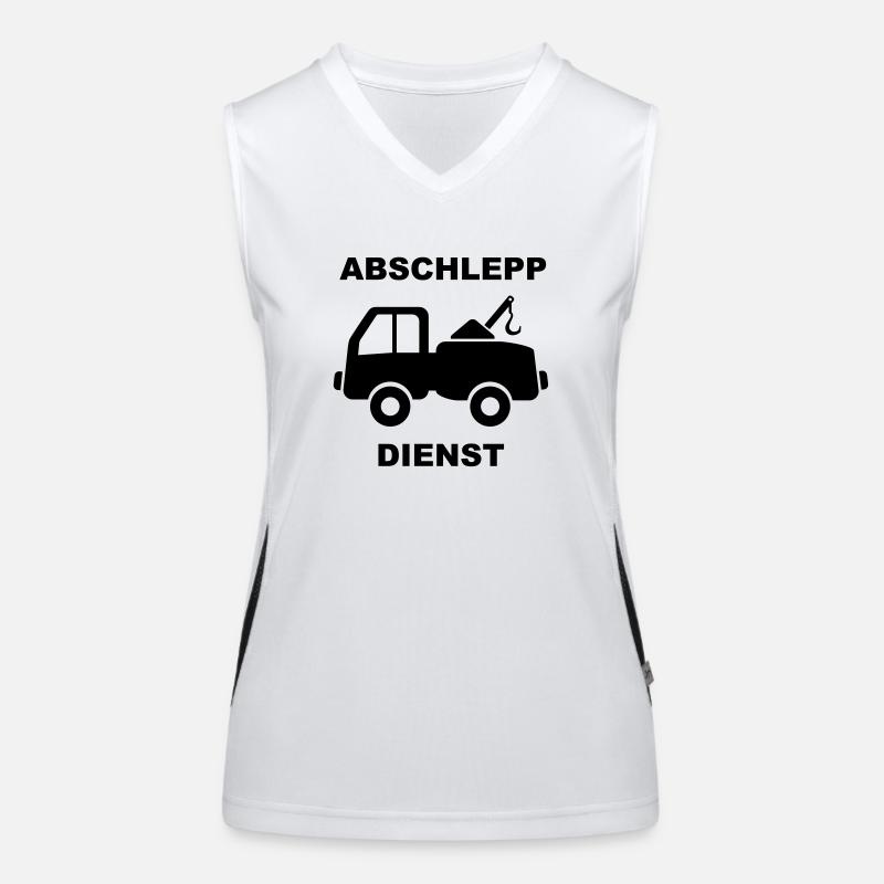 abschleppdienst Funktionelles Kontrast-Tank Top für Frauen