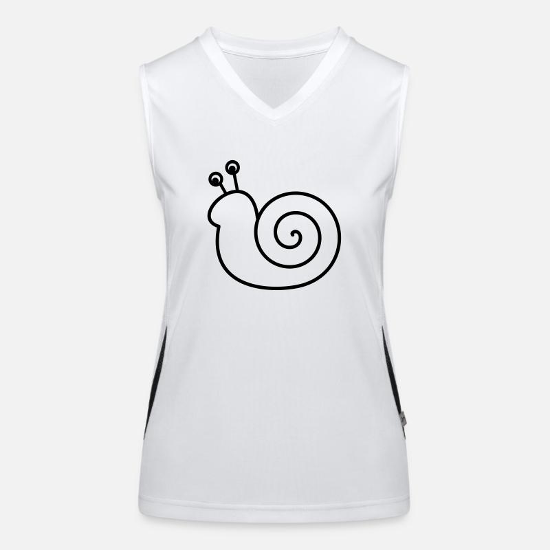 Funny snail Women's Functional Contrast Tank Top