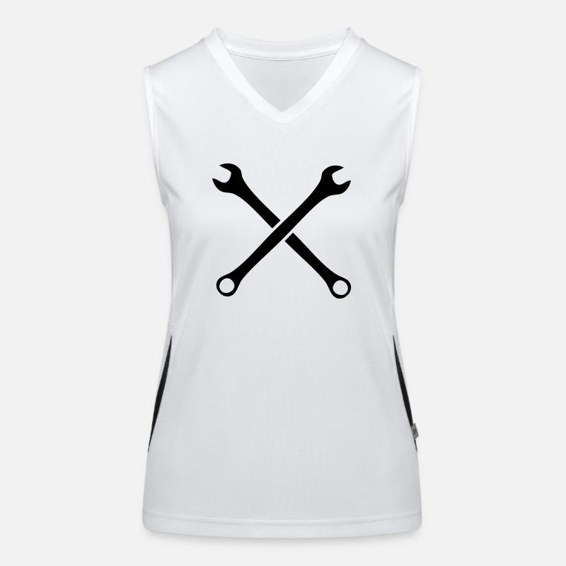 Clés à molette Débardeur respirant contrasté Femme