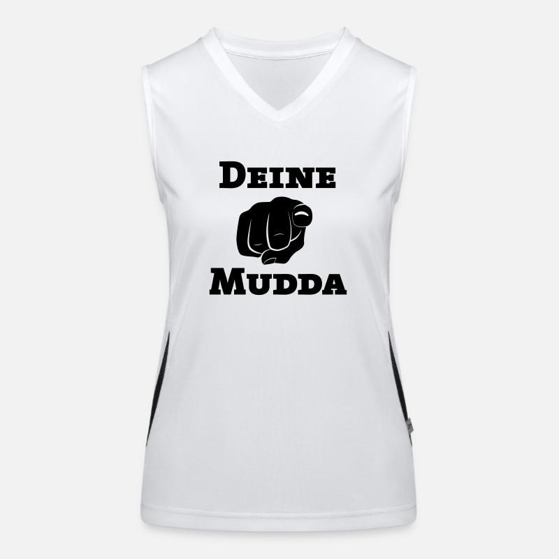 Deine Mudda Funktionelles Kontrast-Tank Top für Frauen