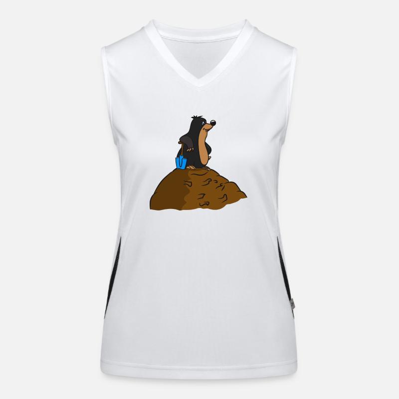 Mole earth Mole hive funny big garden s Women's Functional Contrast Tank Top