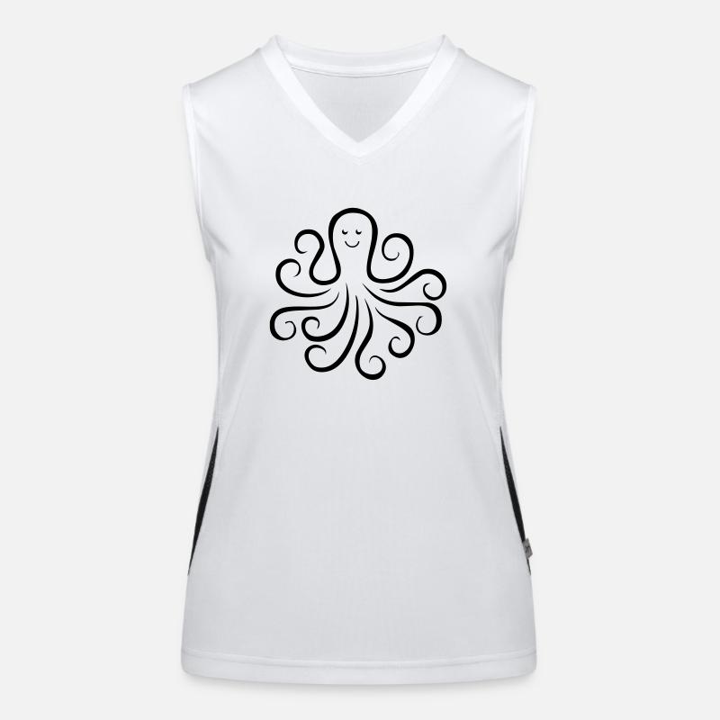 krake_01 Women's Functional Contrast Tank Top