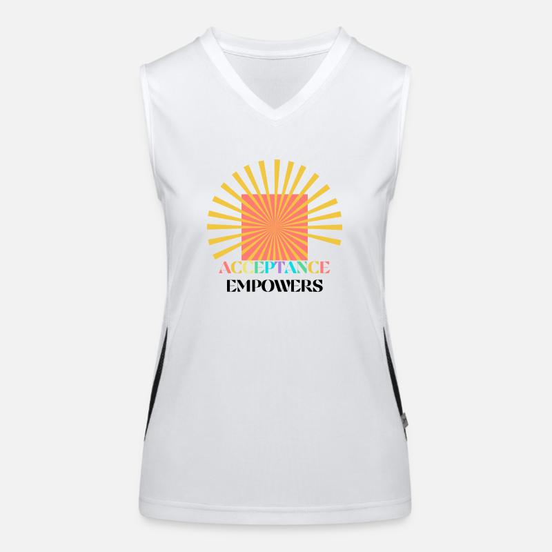Acceptance Empowers Women's Functional Contrast Tank Top