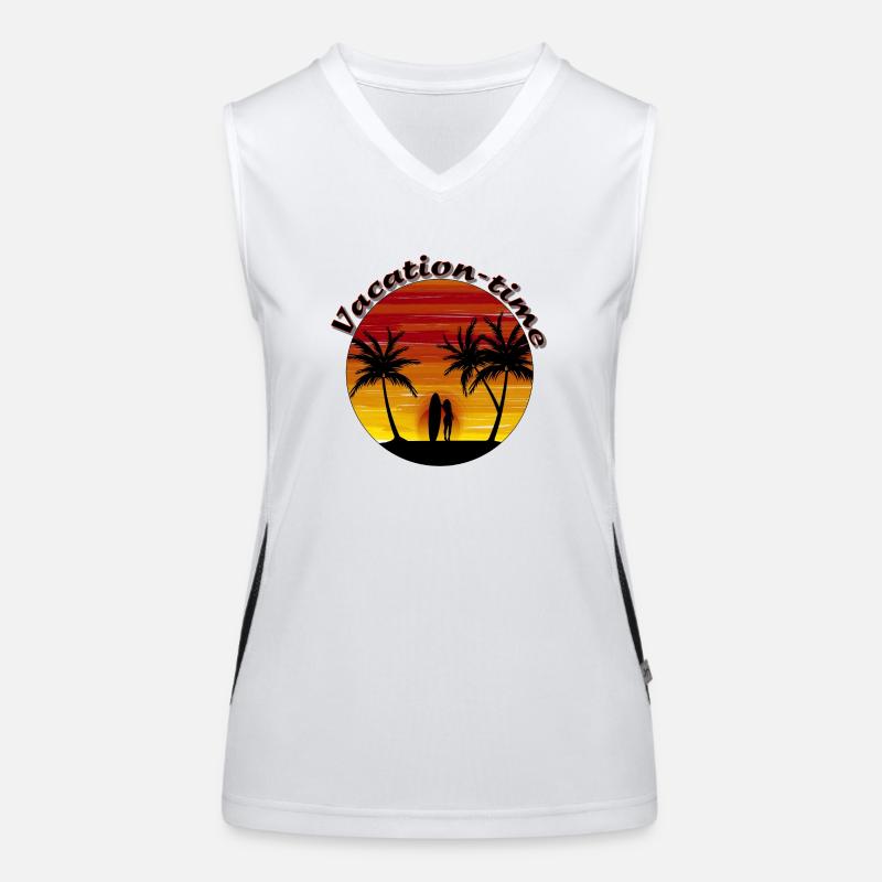 Vacation time Women's Functional Contrast Tank Top