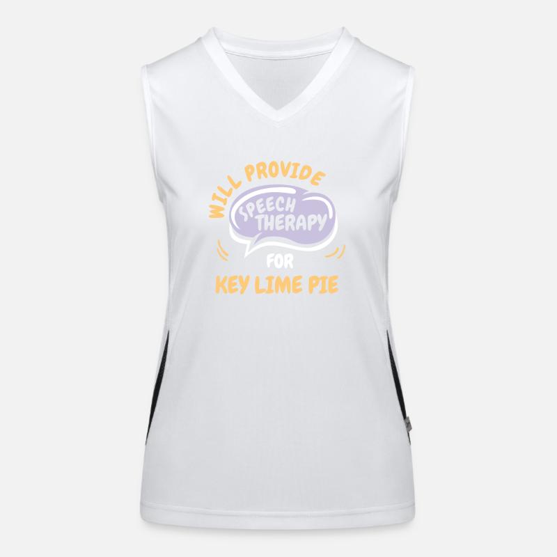 Provide Speech Therapy for Key Lime Pie Funny Funktionelles Kontrast-Tank Top für Frauen