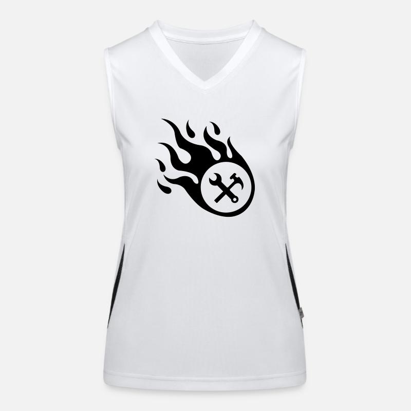 Craftsman Flame Women's Functional Contrast Tank Top