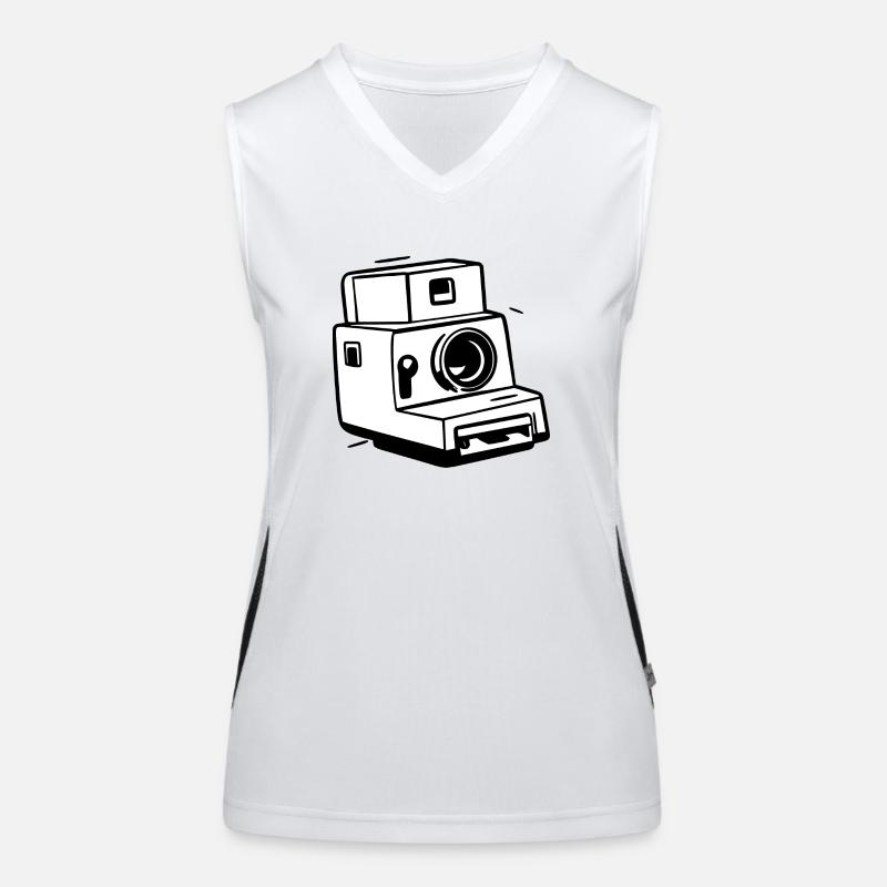 Camera, Vintage Camera, Old Camera, Old Women's Functional Contrast Tank Top