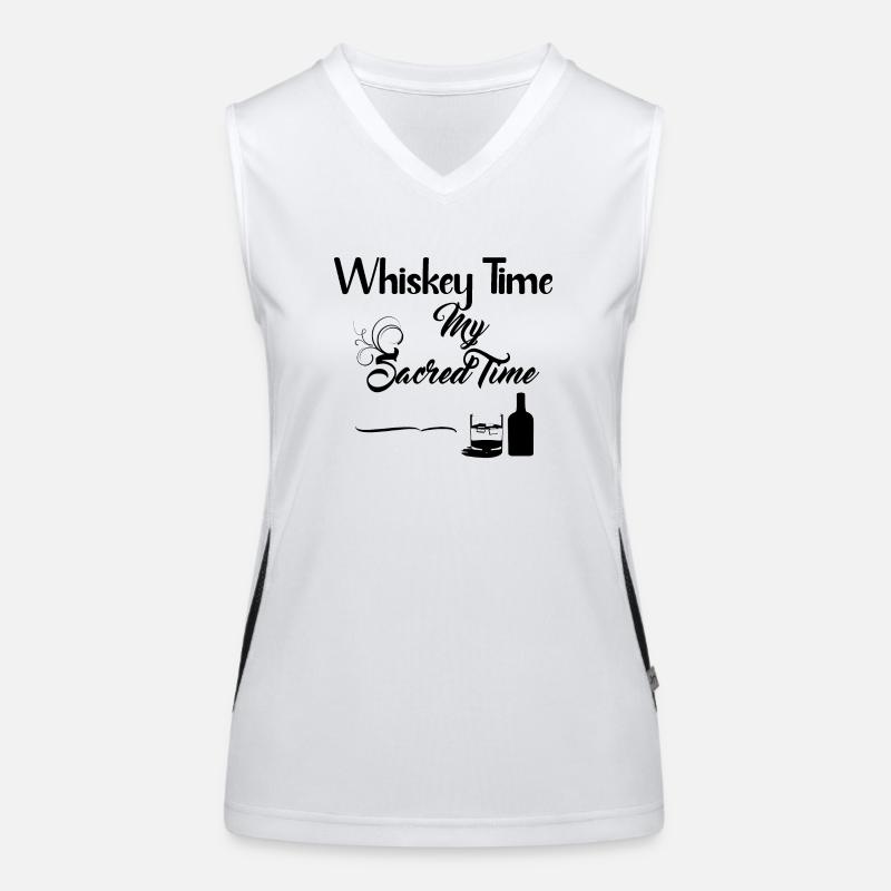 Whisky Time Design Débardeur respirant contrasté Femme