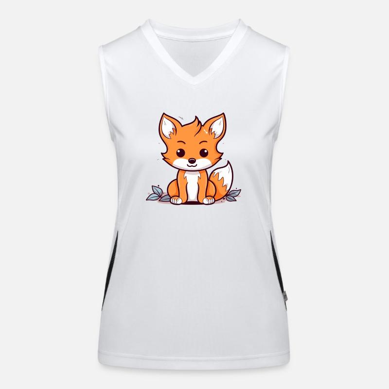 Fuchs Funktionelles Kontrast-Tank Top für Frauen
