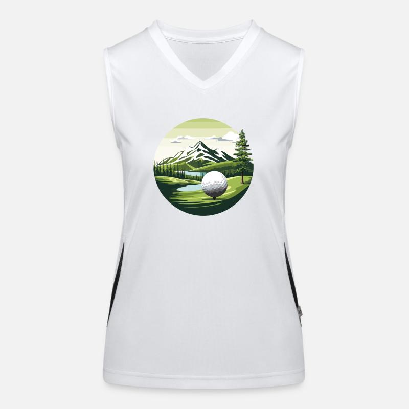 Naturgolf Funktionelles Kontrast-Tank Top für Frauen