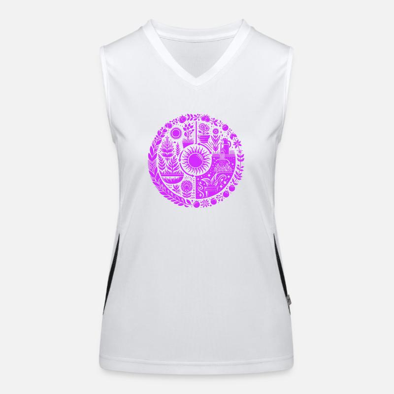 Permaculture Cycle Débardeur respirant contrasté Femme