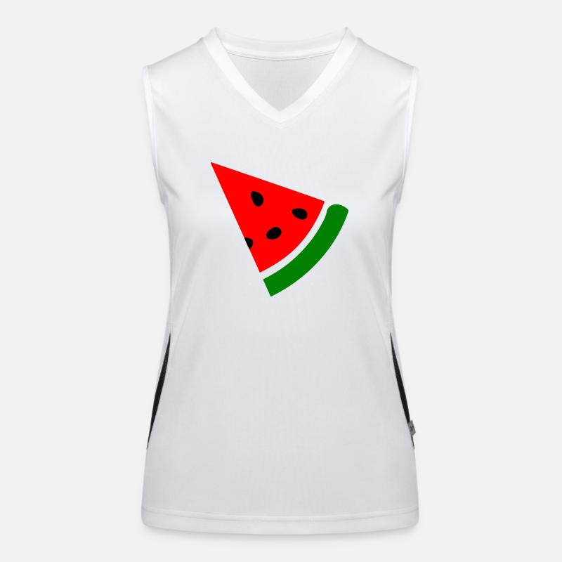 Melon pastèque Débardeur respirant contrasté Femme