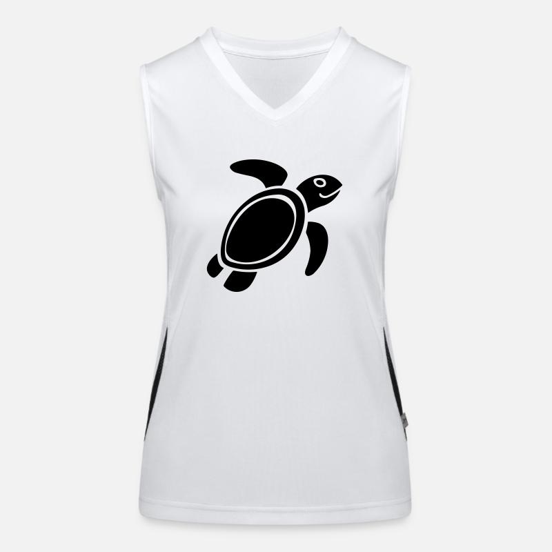 tortue Débardeur respirant contrasté Femme