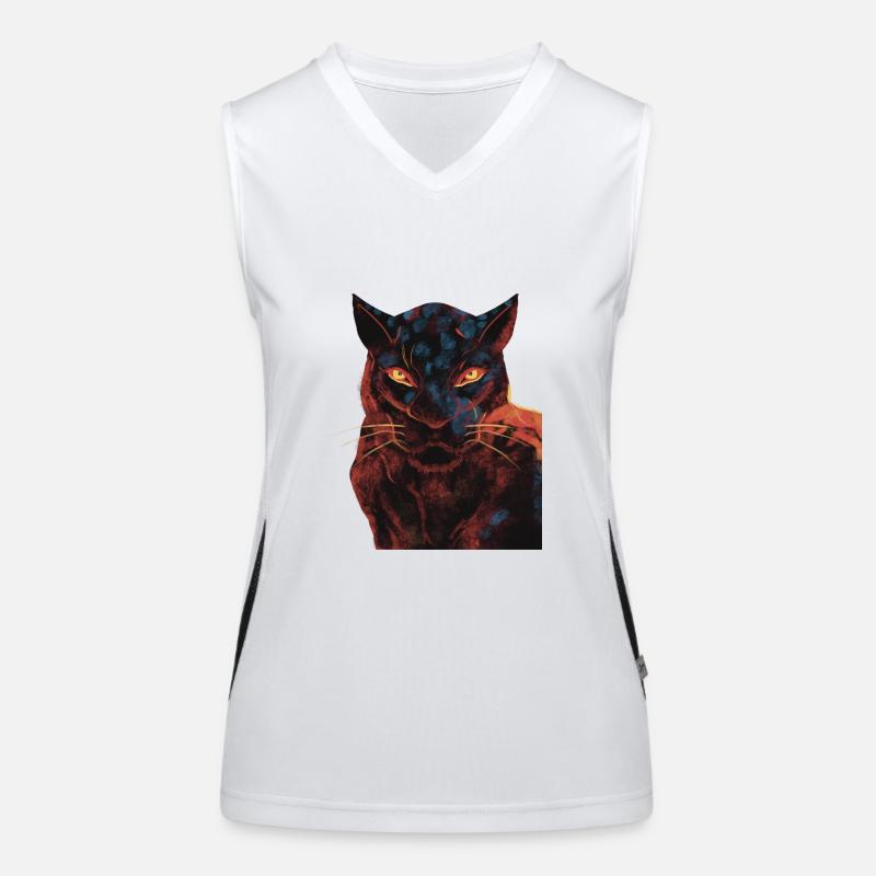Panther Funktionelles Kontrast-Tank Top für Frauen