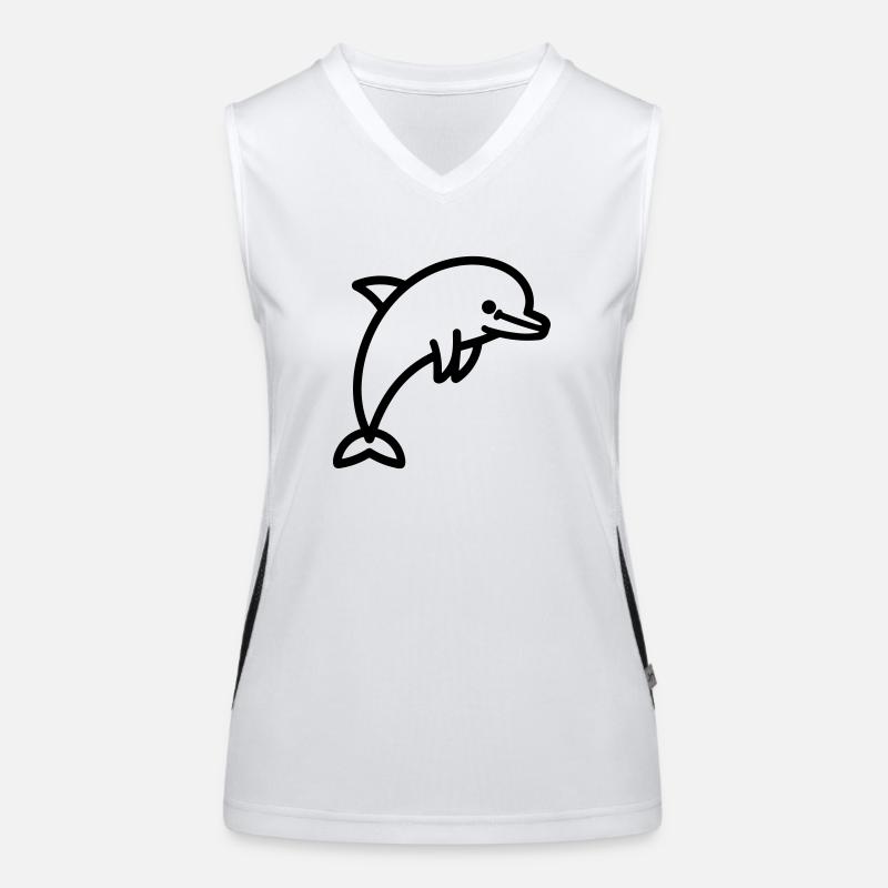 Delfin Funktionelles Kontrast-Tank Top für Frauen