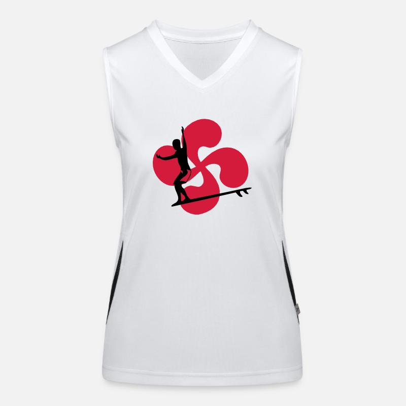 Baskische Surf Funktionelles Kontrast-Tank Top für Frauen
