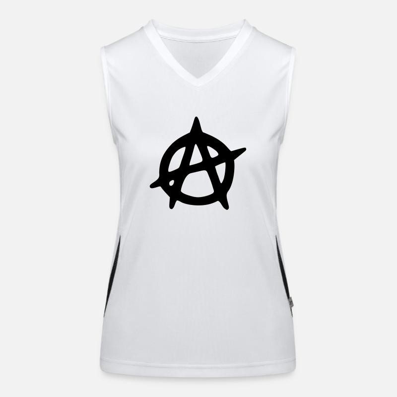 Anarchy - Anarchie (B) Débardeur respirant contrasté Femme