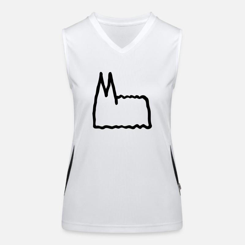 Kölner Dom Funktionelles Kontrast-Tank Top für Frauen