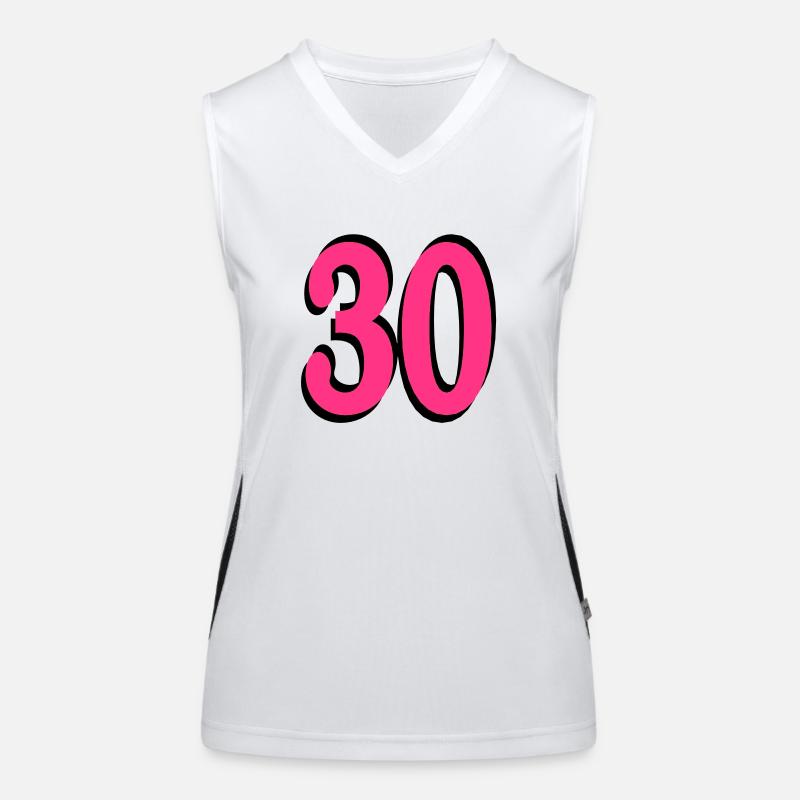 30th Birthday Women's Functional Contrast Tank Top