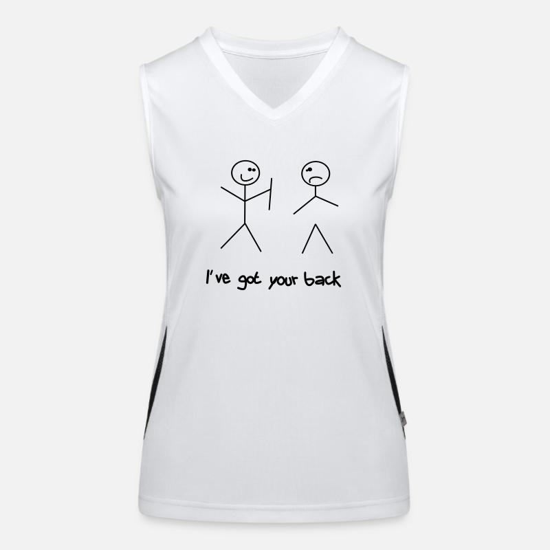 Got your back Funktionelles Kontrast-Tank Top für Frauen