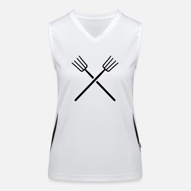 Mistgabel Funktionelles Kontrast-Tank Top für Frauen