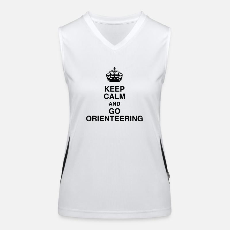 Orienteering / Orienteer / Orientierungslauf Funktionelles Kontrast-Tank Top für Frauen