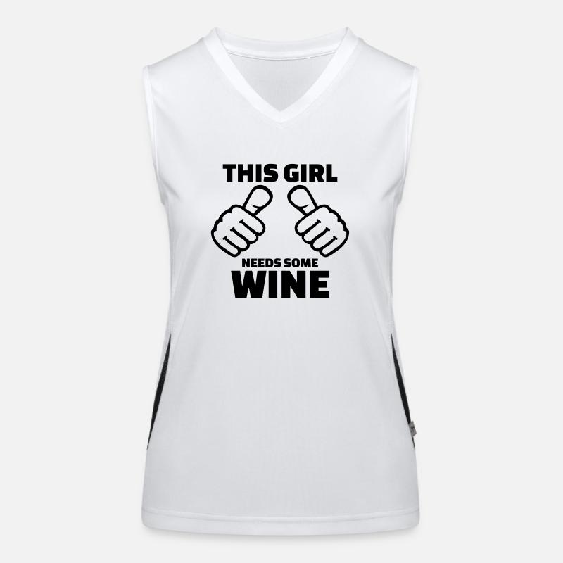 Wine Women's Functional Contrast Tank Top