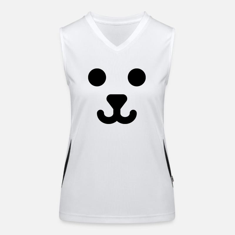 Visage d’ours Débardeur respirant contrasté Femme