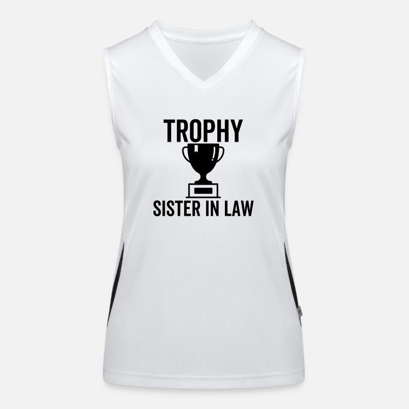 Trophäe Schwägerin Funktionelles Kontrast-Tank Top für Frauen