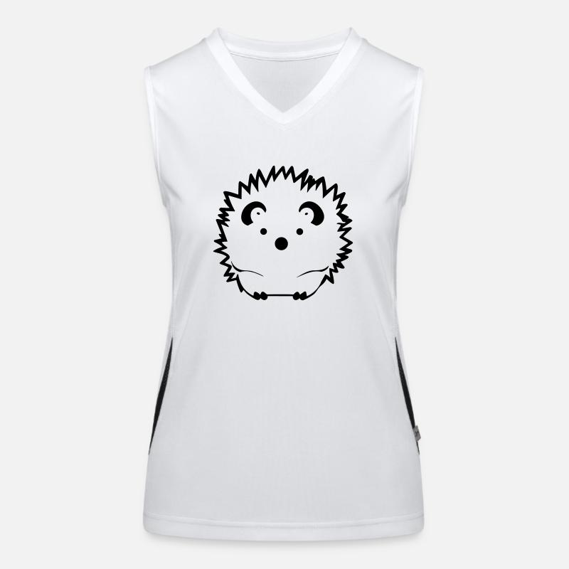 Igel Funktionelles Kontrast-Tank Top für Frauen