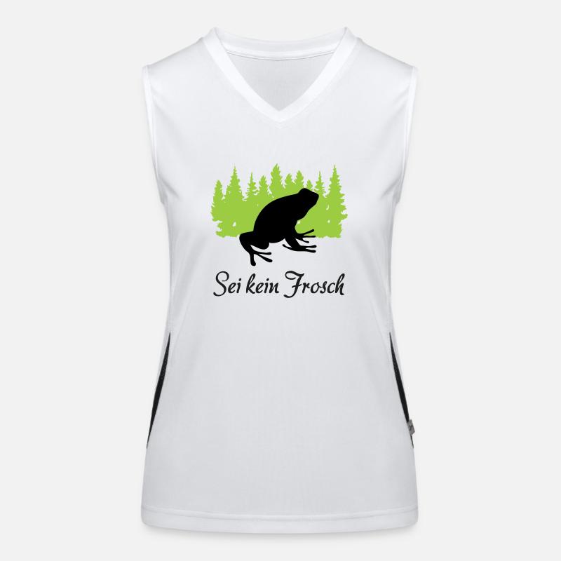"Frecher Quaker: Sei kein Frosch" Funktionelles Kontrast-Tank Top für Frauen