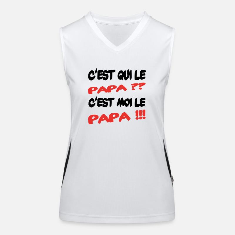 Who's the dad Women's Functional Contrast Tank Top