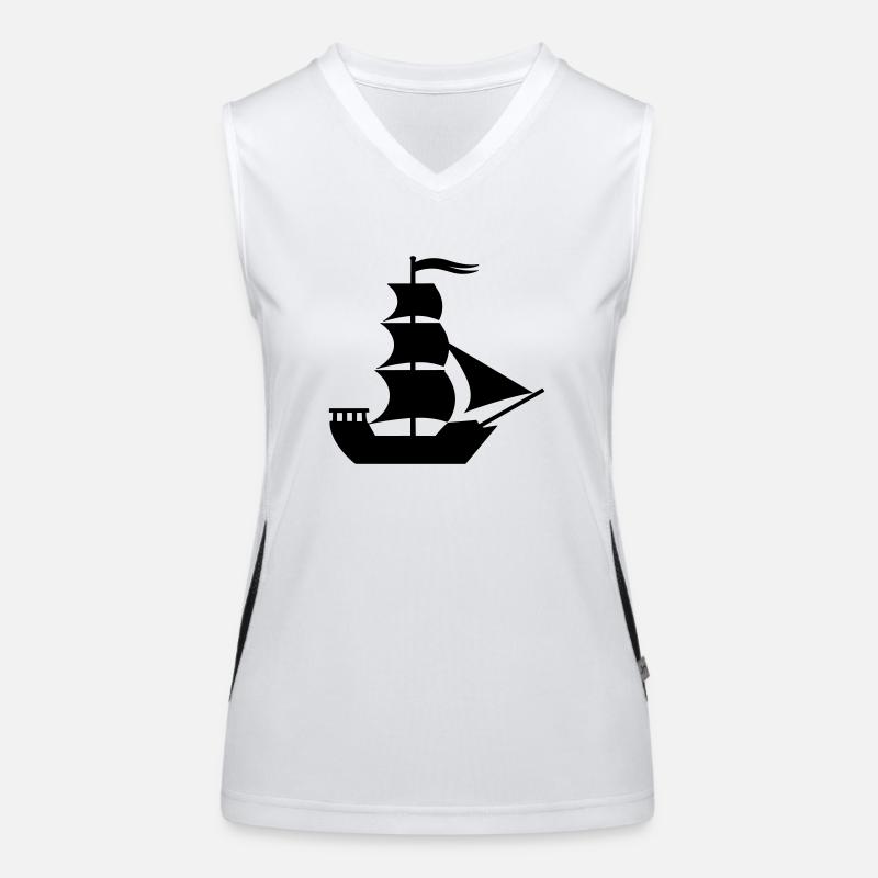 Bateau pirate Débardeur respirant contrasté Femme